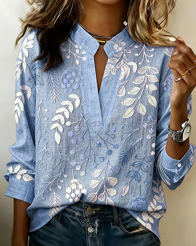 Liliane | Blouse Imprimée Botanique