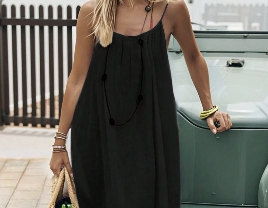 Perle | Mini Robe Unie, Froncée, Dos Nu