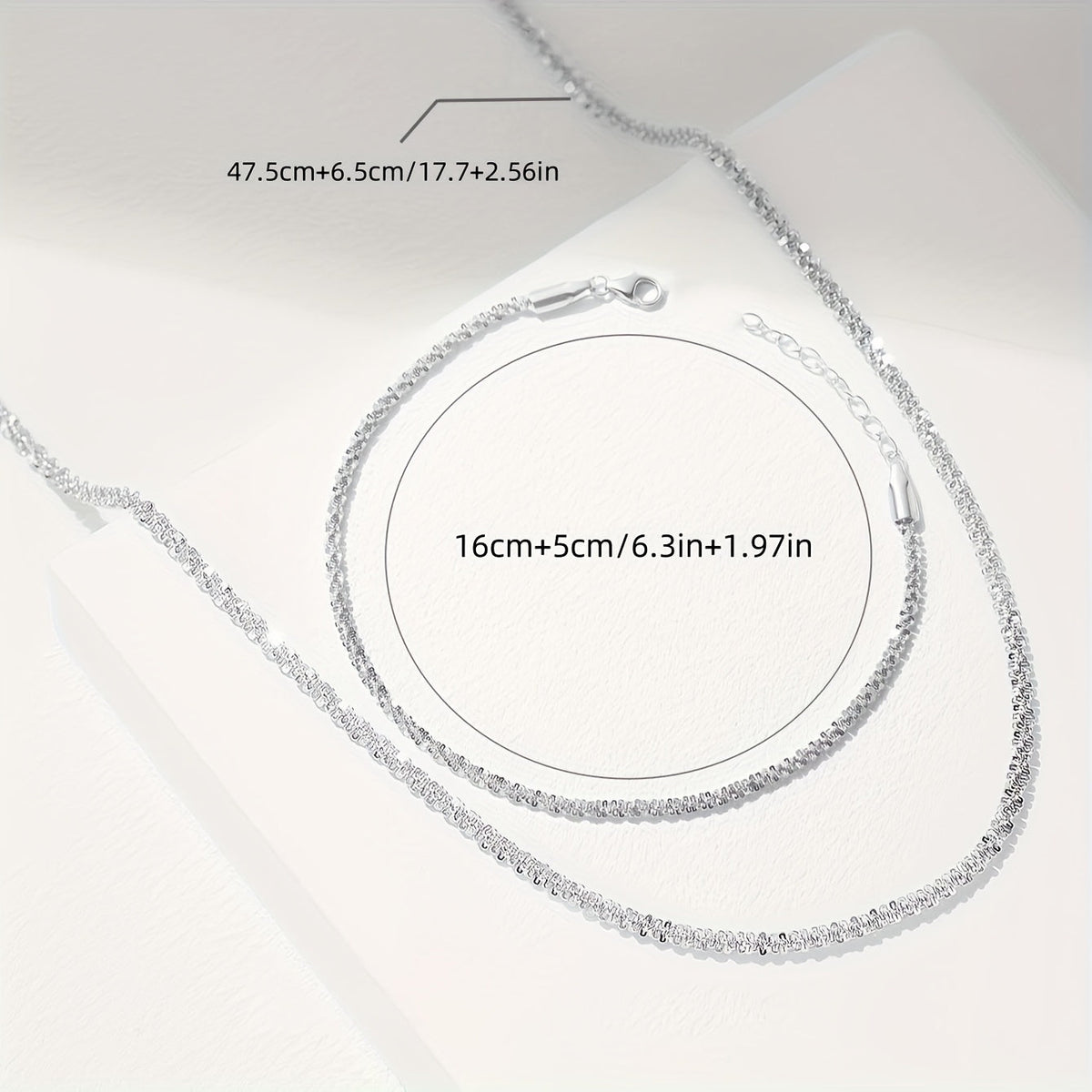 Lucie | Set Collier & Bracelet Scintillant Minimaliste
