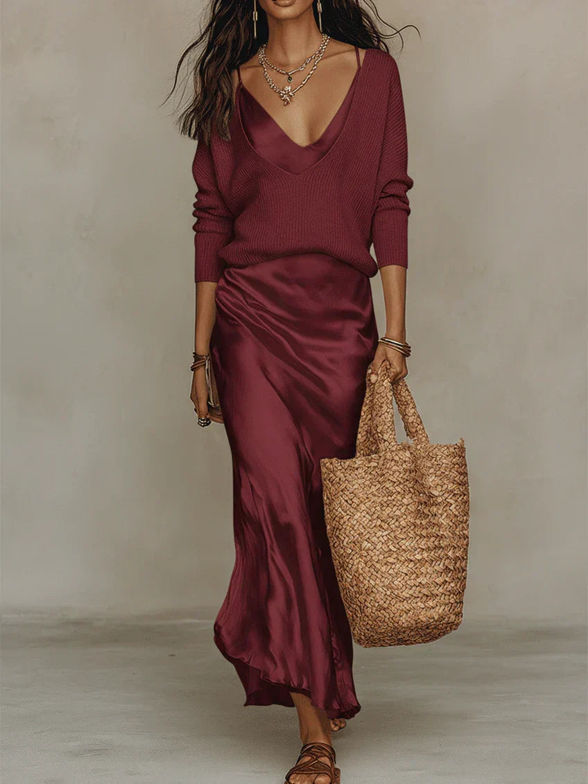 Eugénie | Robe Midi Élégante