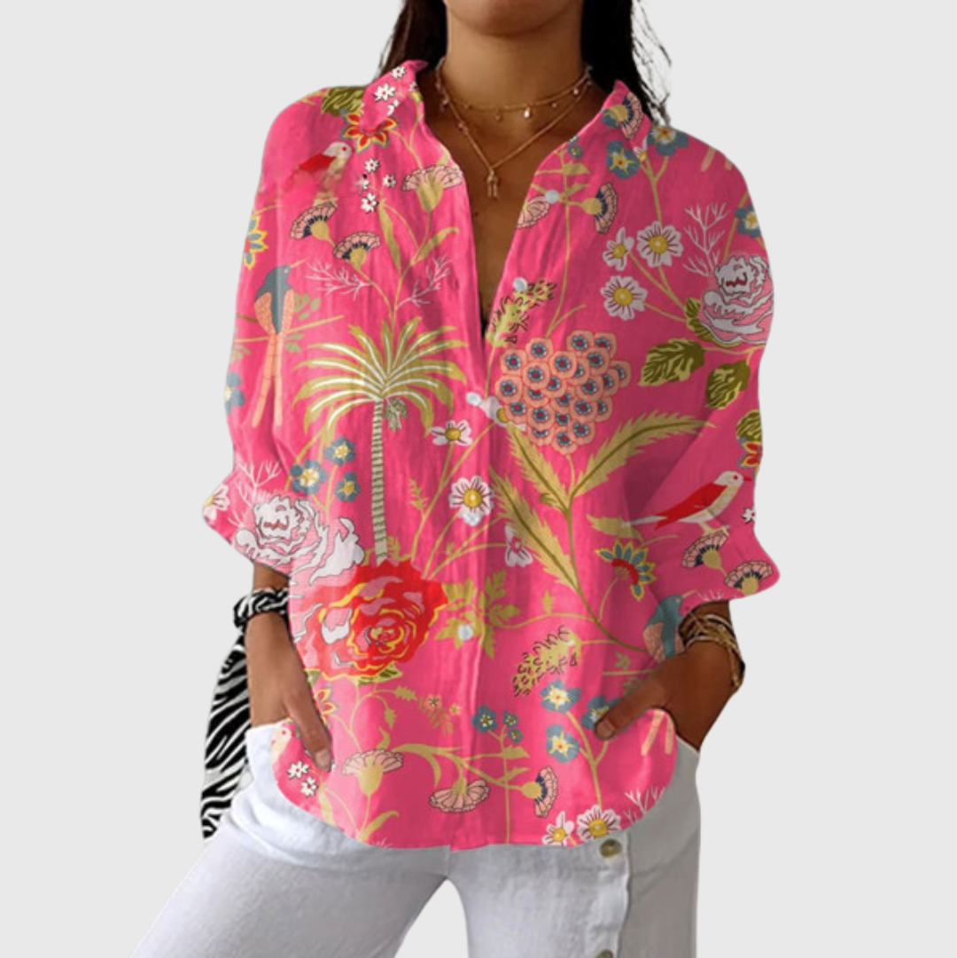 Eulalie | Blouse à Motifs Graphiques