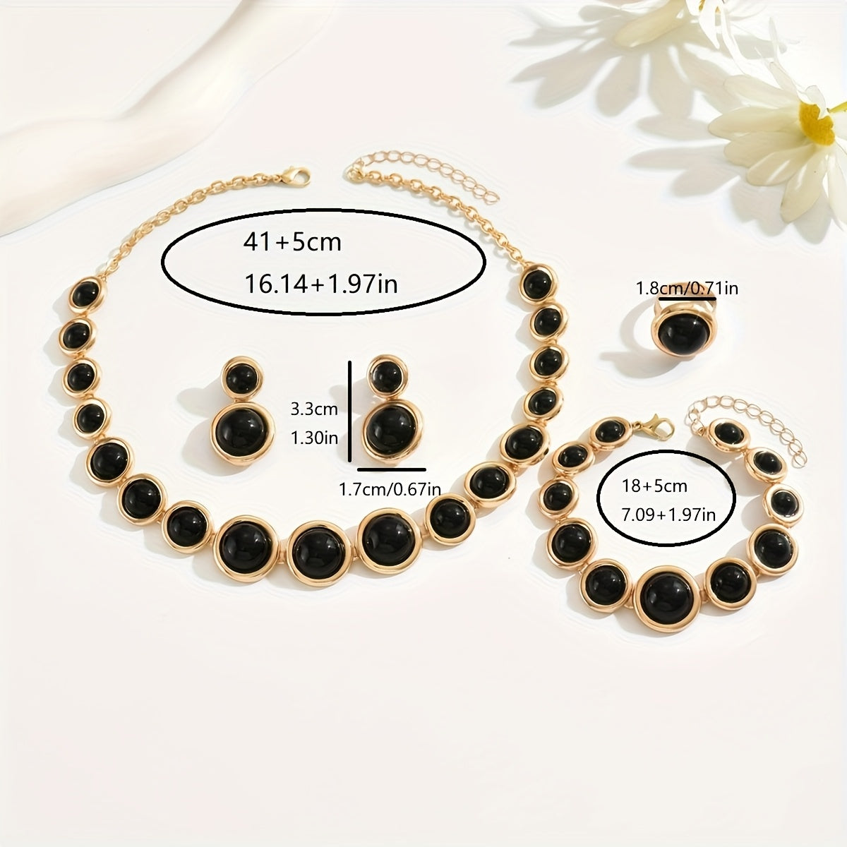 Ginette | Set Bijoux Rétro 4 Pièces