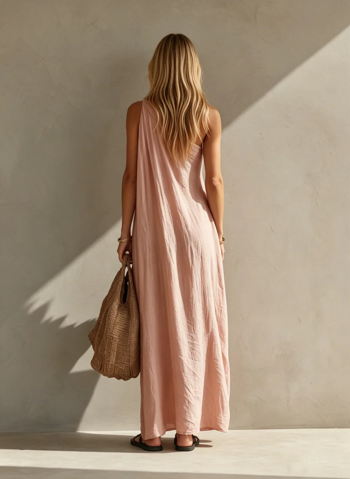 Priscille | Robe Maxi Élégante Sans Manches à Une Épaule