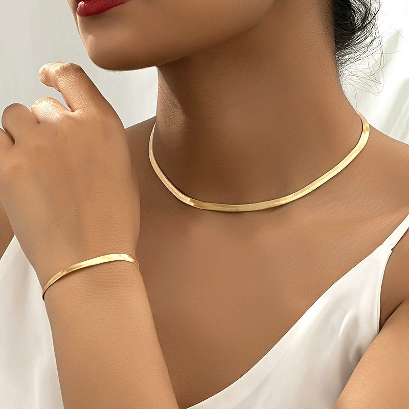 Séraphine | Set Collier Chaîne Serpent Vintage