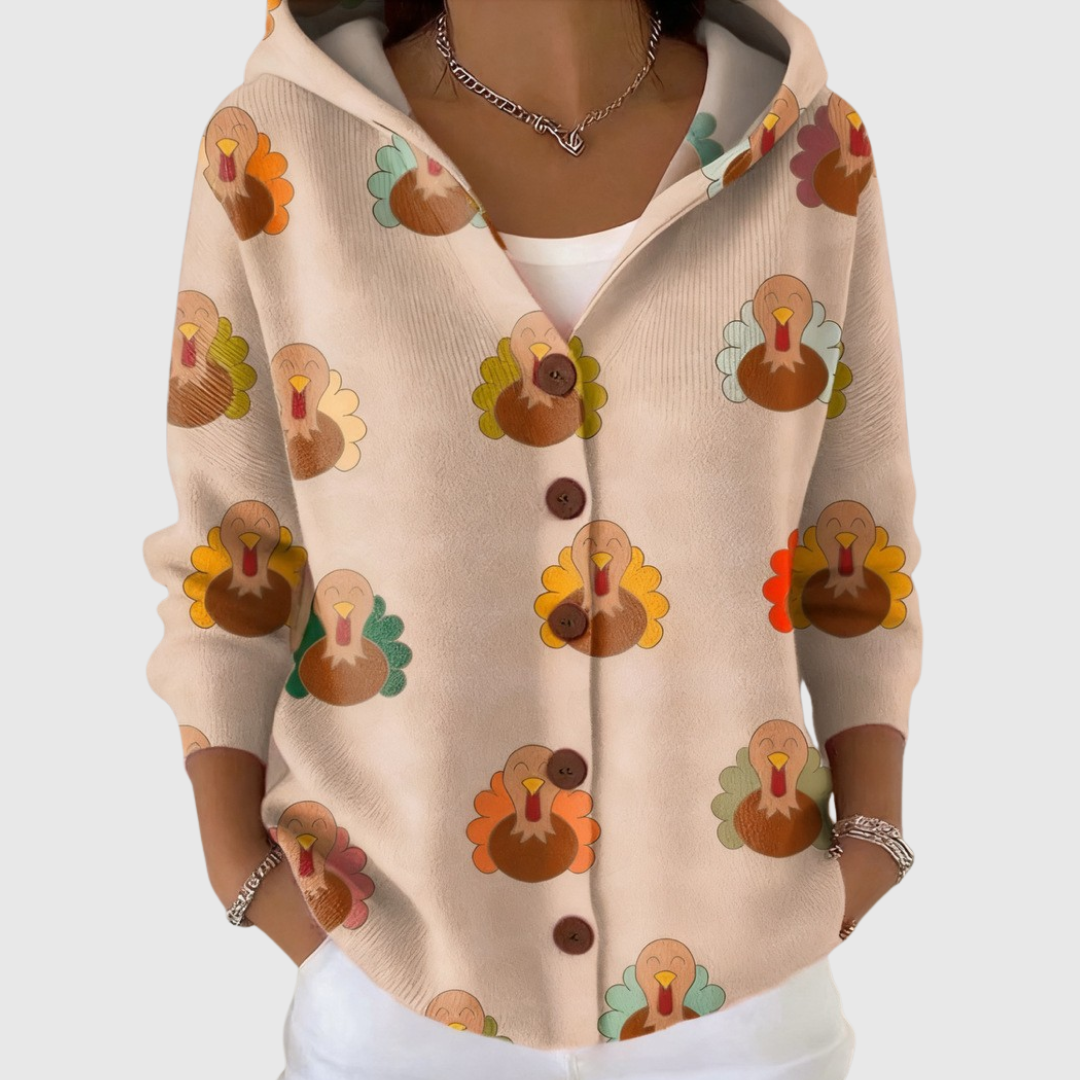 Hermine | Cardigan à Capuche