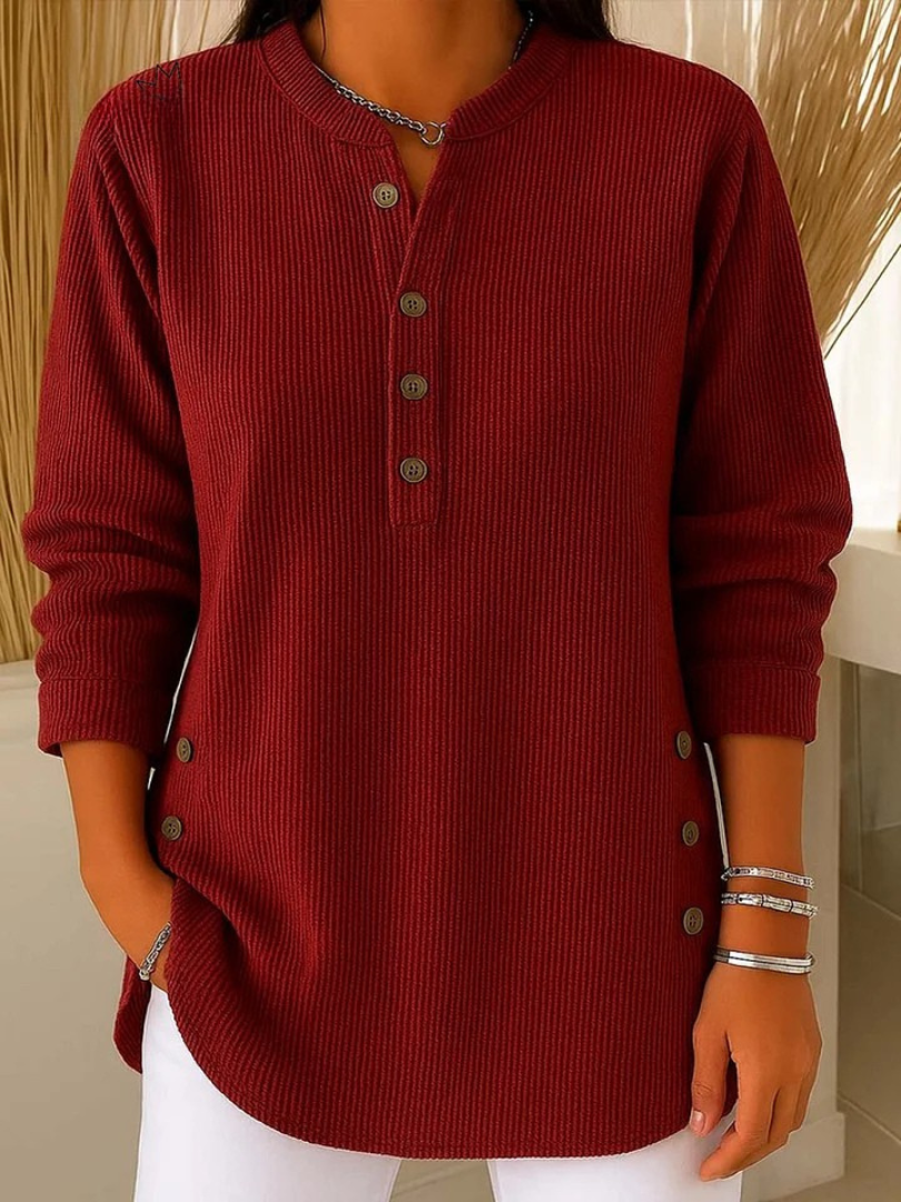 Éva | Tunique Henley Boutonnée