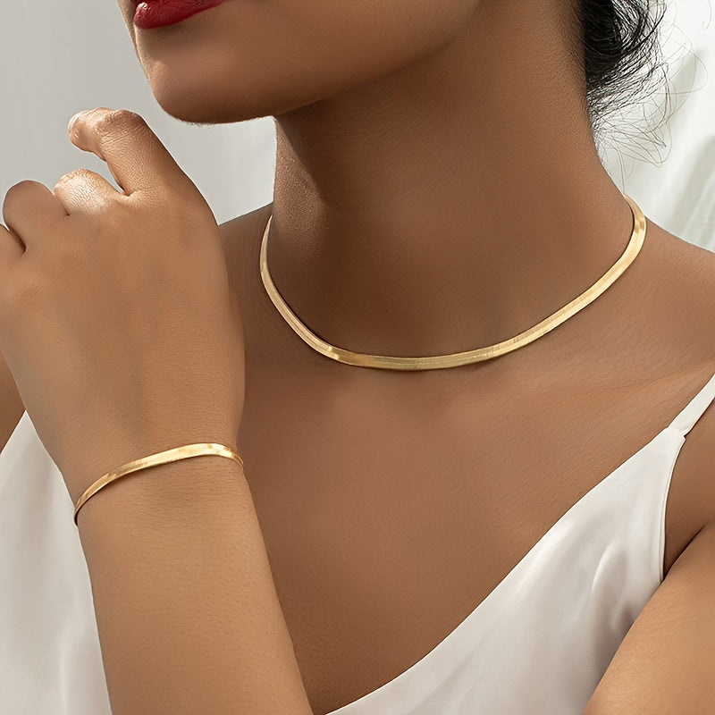 Séraphine | Set Collier Chaîne Serpent Vintage