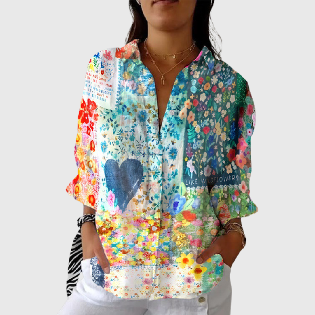 Justine | Blouse à Motifs