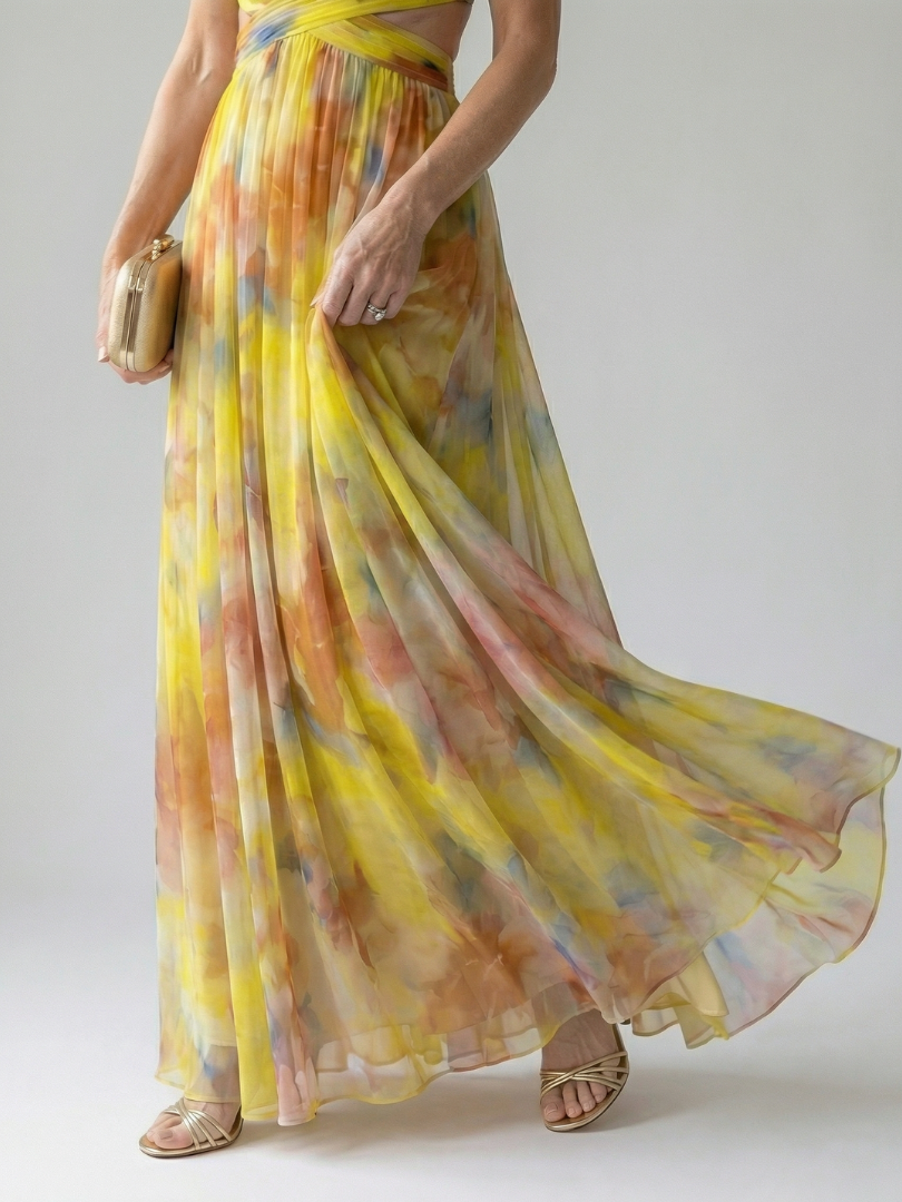 Charline | Robe Maxi Portefeuille Douce