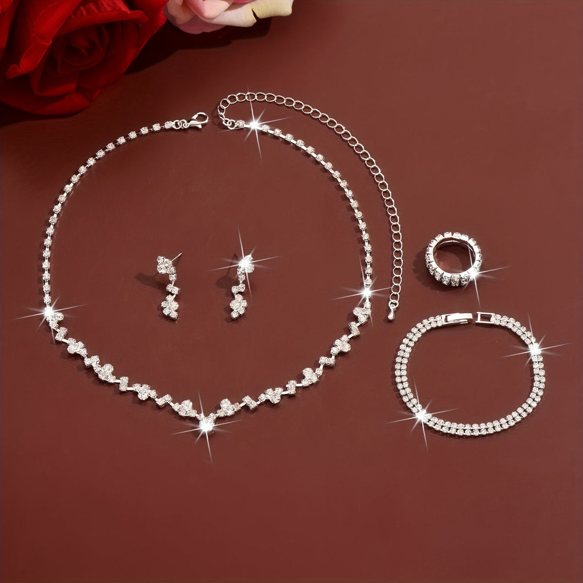 Bénédicte | Set Bijoux Élégant Léger 4 Pièces