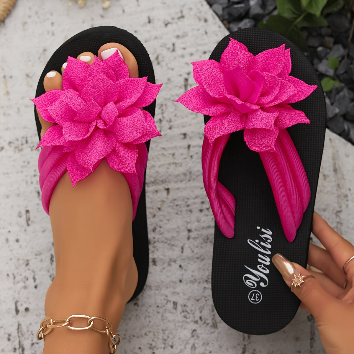 Aliette | Sandale Fleur Élégante