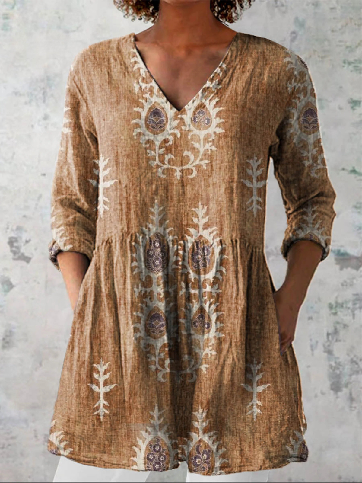 Maeve | Blouse longue à col en V