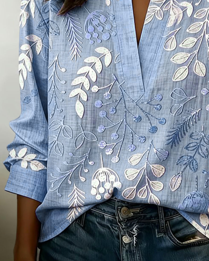 Liliane | Blouse Imprimée Botanique