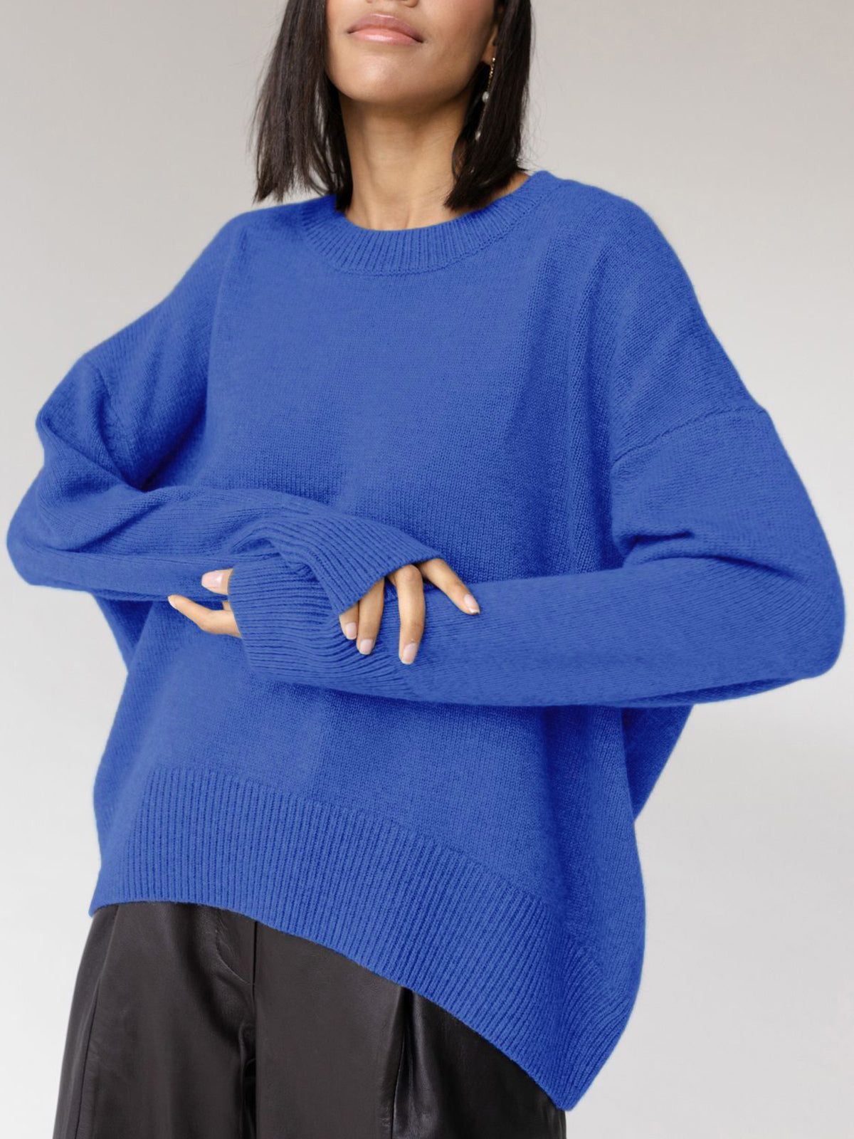 Solange | Pull Col Rond Oversize Détendu