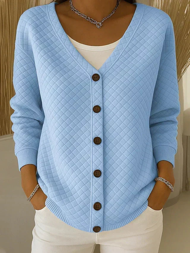Laurène | Cardigan Matelassé Boutonné