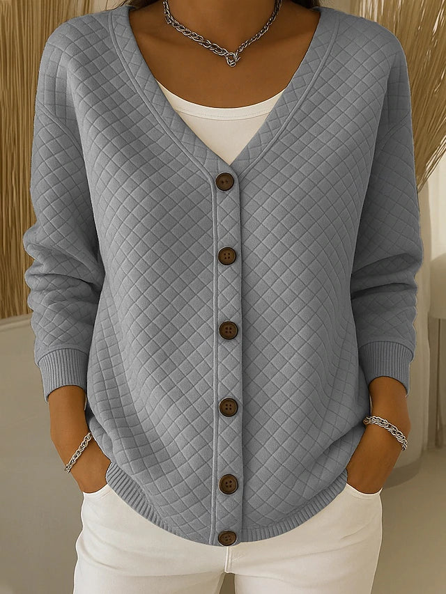 Laurène | Cardigan Matelassé Boutonné