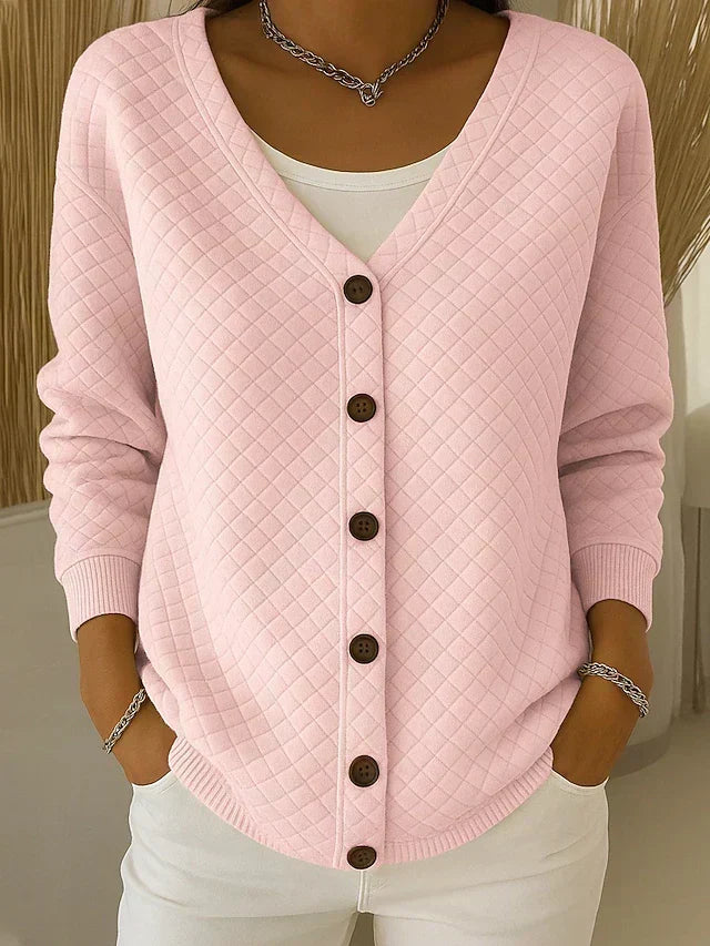 Laurène | Cardigan Matelassé Boutonné