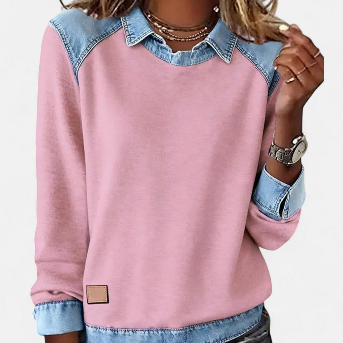 Gloria | Pull Bicolore Contrasté