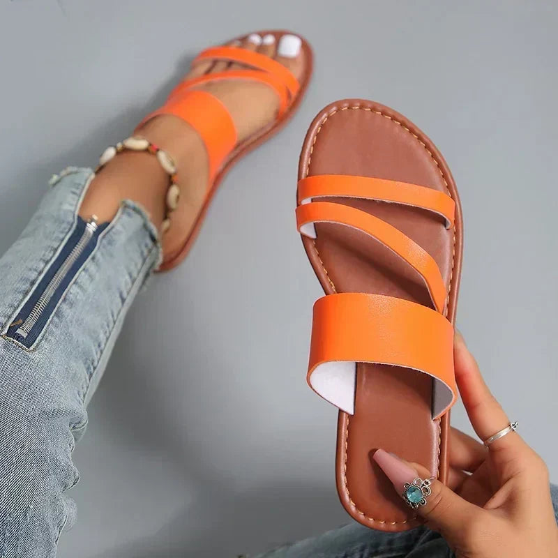 Bernadette | Sandales Plates Casual et Confortables