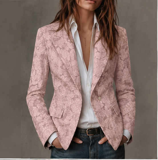 Estelle | Blazer Ajusté à Motifs