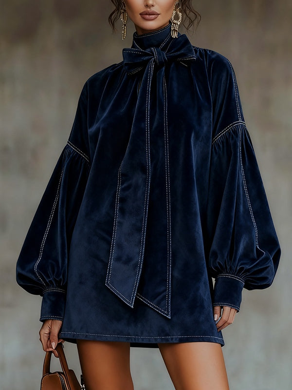 Agata | Robe courte nuit royale