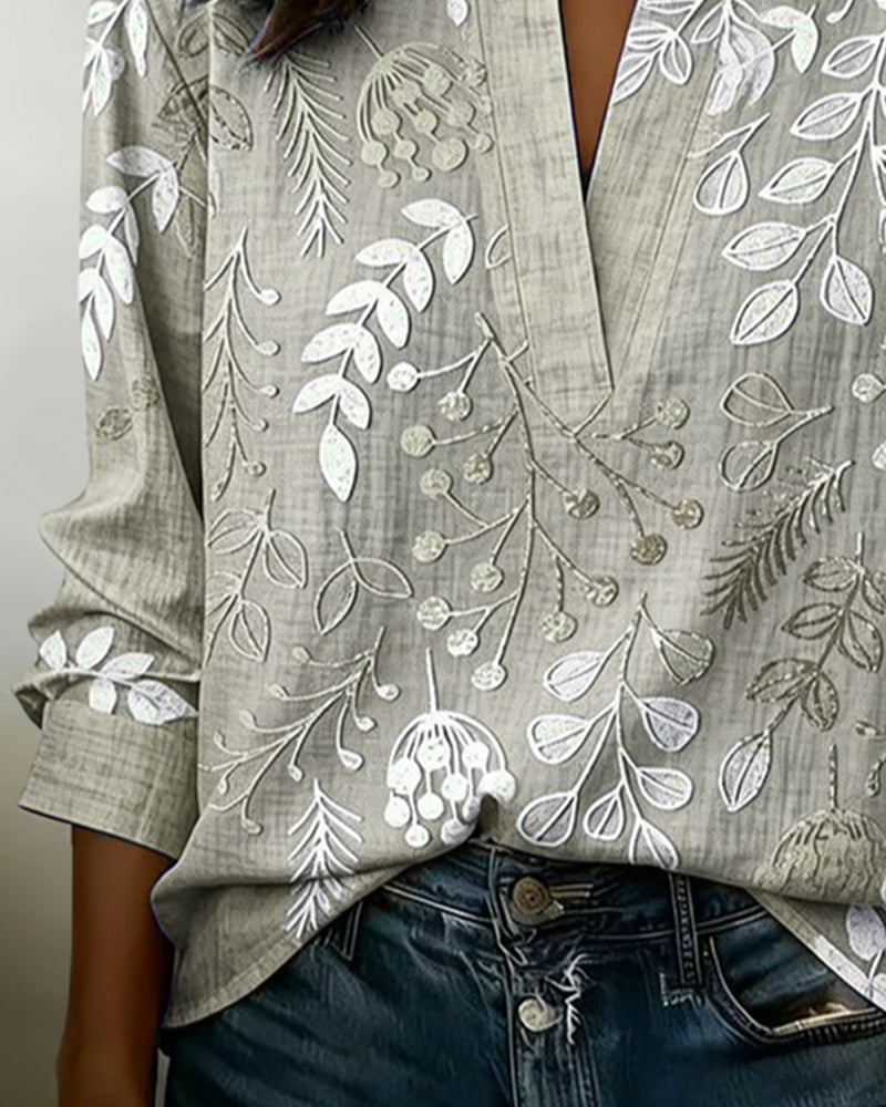Liliane | Blouse Imprimée Botanique