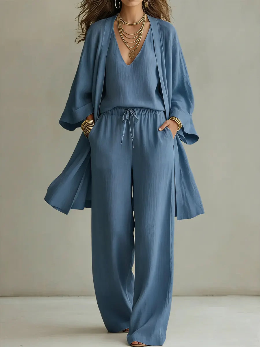 Blandine | Ensemble Homewear Trois Pièces Décontracté