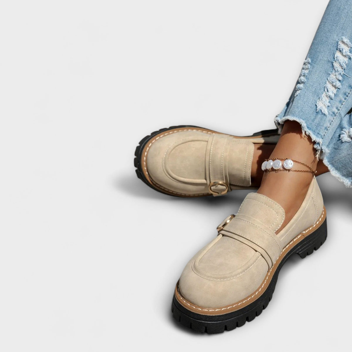 Lorette | Mocassins Casual à Bout Rond