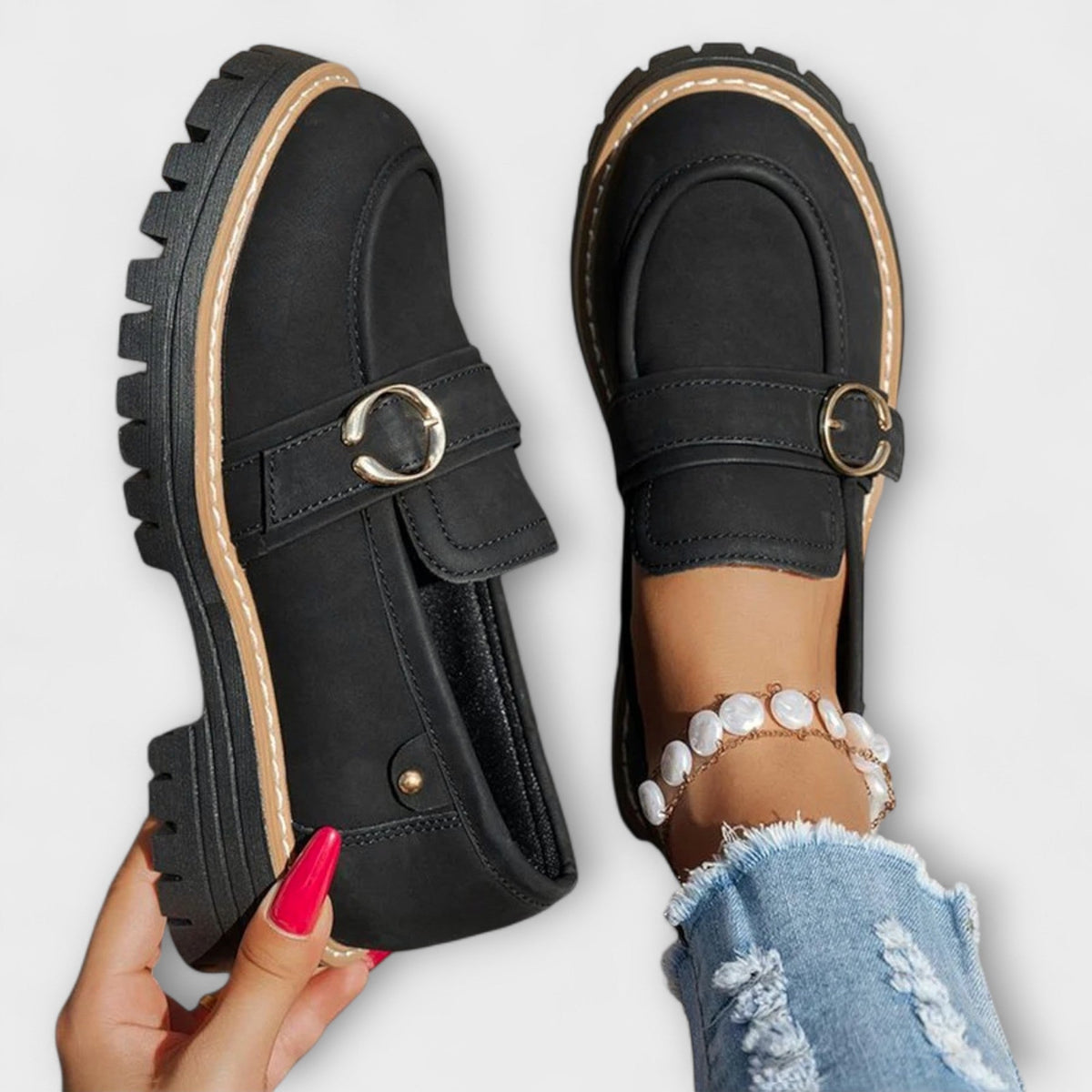 Lorette | Mocassins Casual à Bout Rond