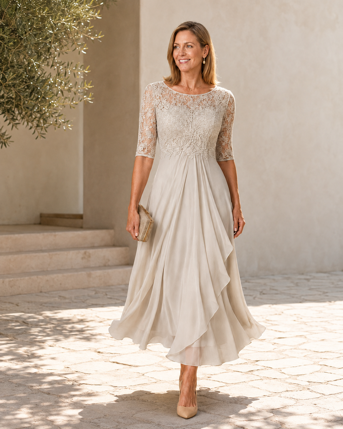 Rose | Robe Midi Flatteuse