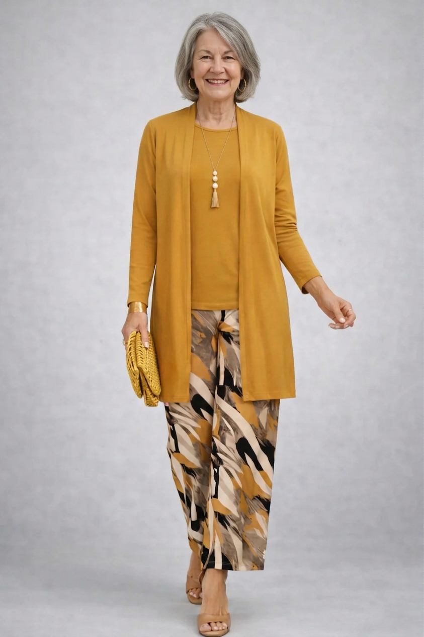 Federica | Ensemble 3 pièces jaune