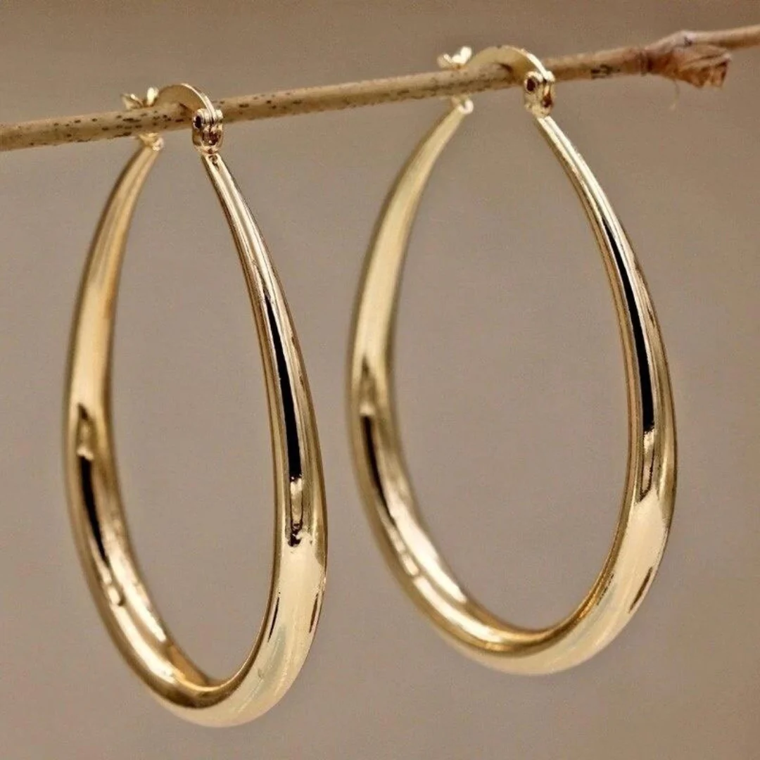 Victorine | Boucles d'Oreilles Dorées Vintage Exclusives