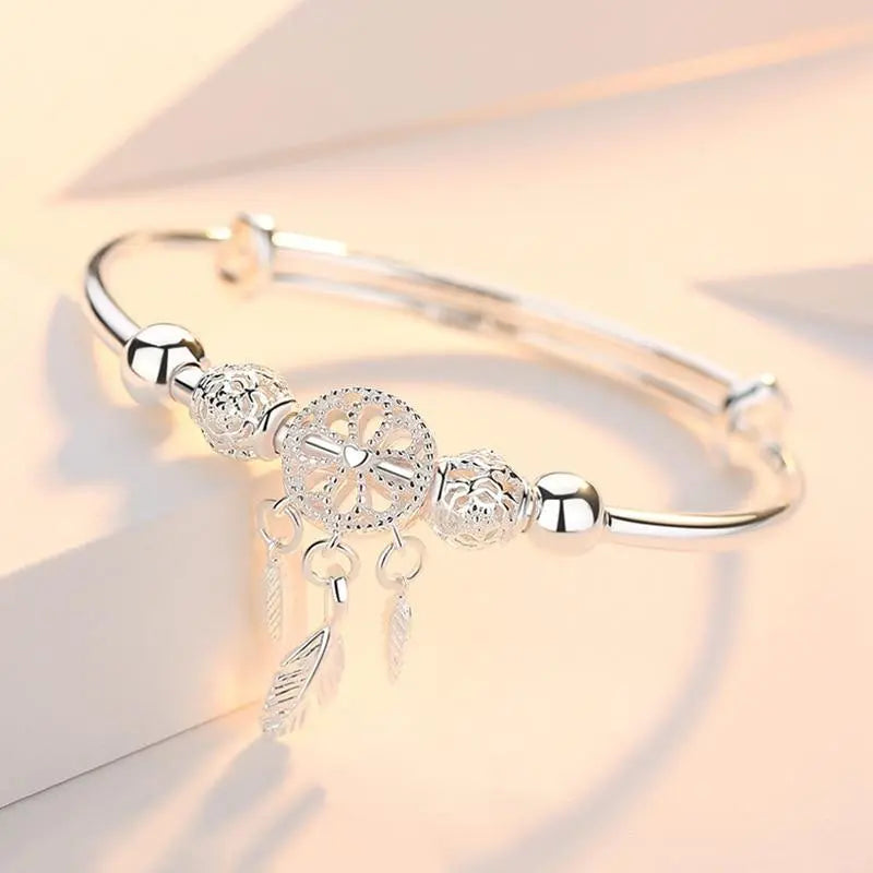 Diane | Bracelet Attrape-Rêves Argenté