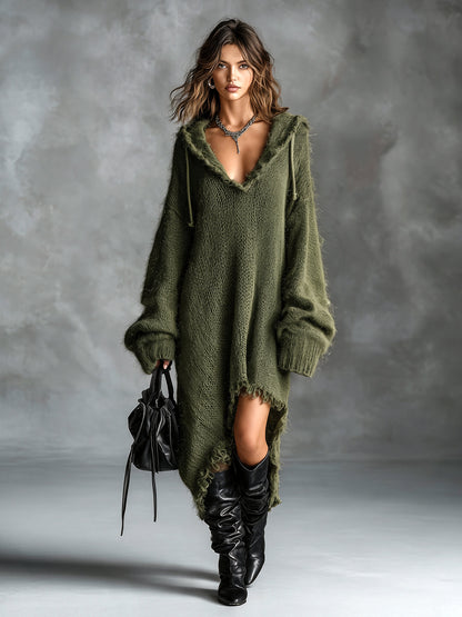 Chiara | Robe midi à capuche