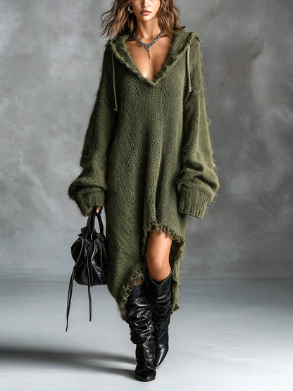 Chiara | Robe midi à capuche