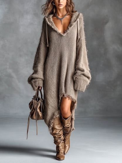 Chiara | Robe midi à capuche