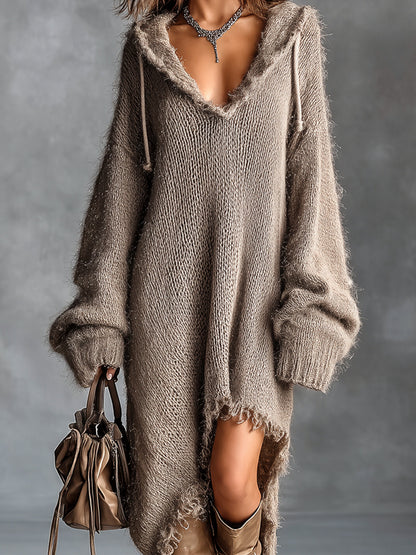 Chiara | Robe midi à capuche