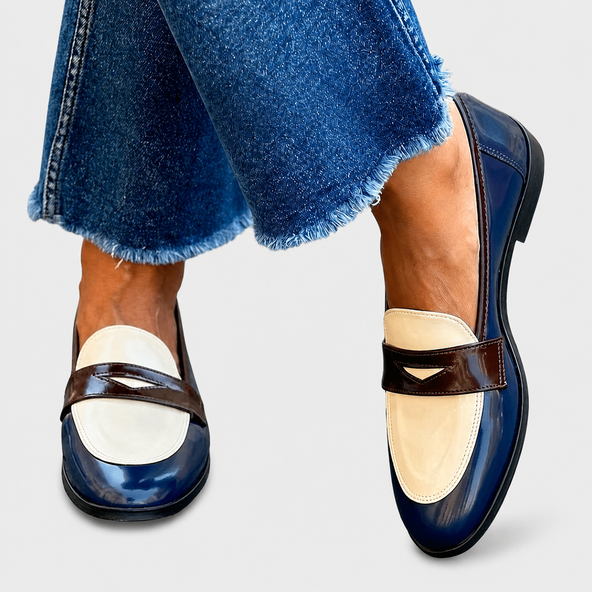 Claudia | Mocassins Bicolores