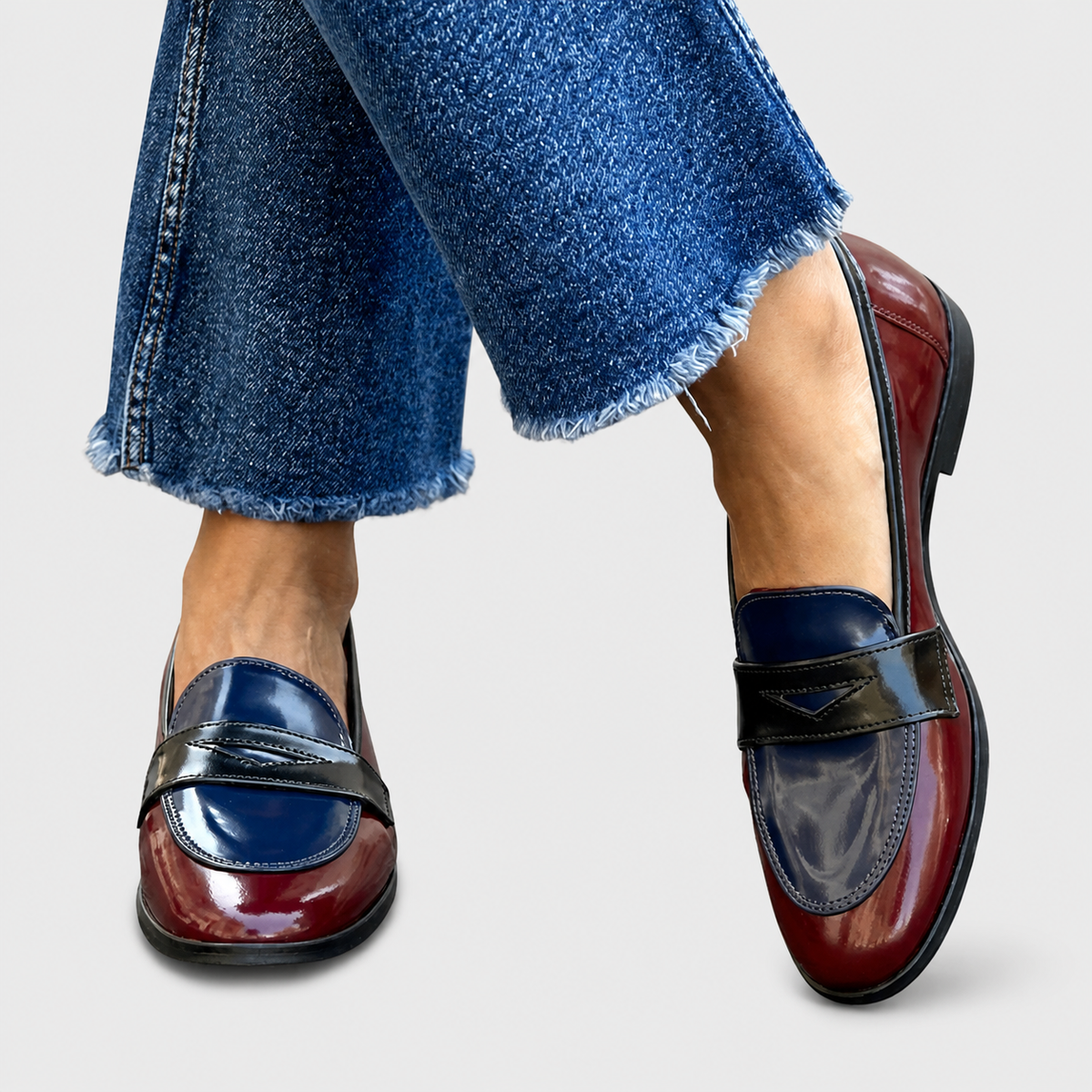 Claudia | Mocassins Bicolores