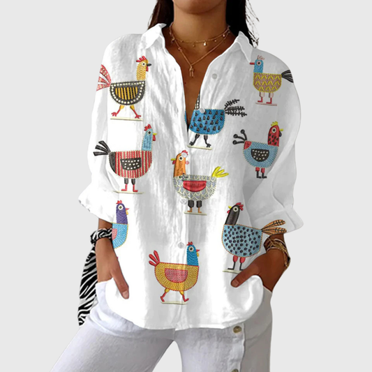 Domitille | Blouse à Motifs