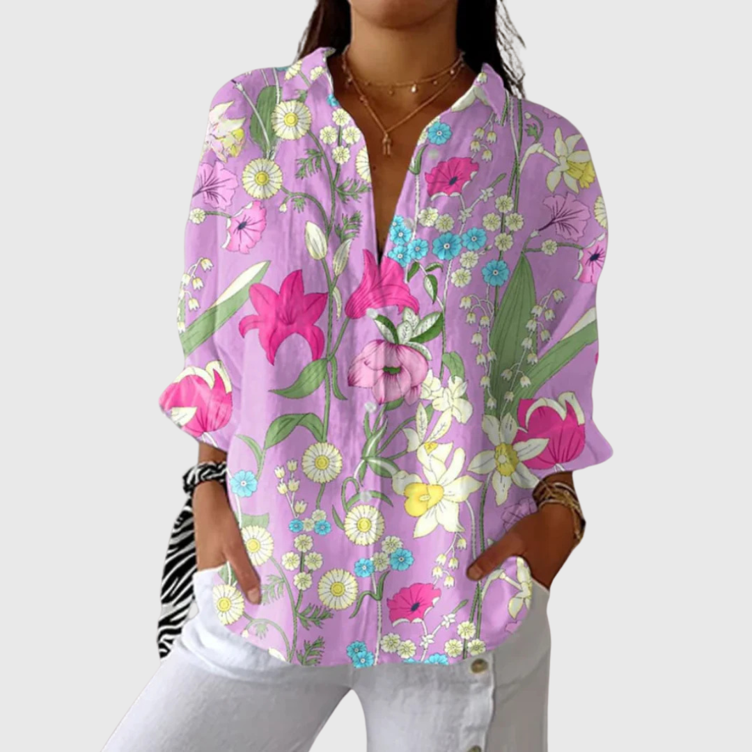 Salomé | Blouse Légère à Motifs