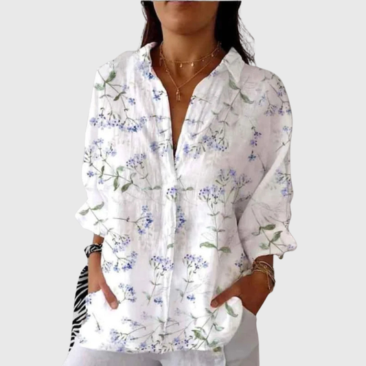 Adèle | Blouse Fluide à Motifs