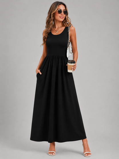 Françoise | Robe Midi Bohème, Col Halter