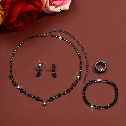 Bénédicte | Set Bijoux Élégant Léger 4 Pièces