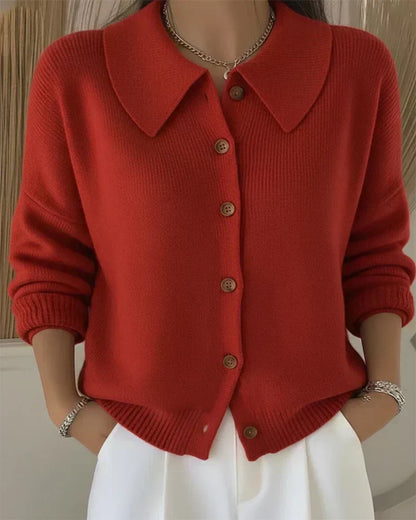 Véra | Cardigan à Col Boutonné