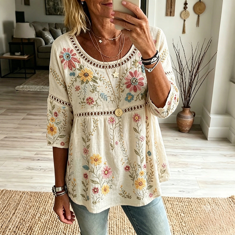 Rose | Blouse Fleurie