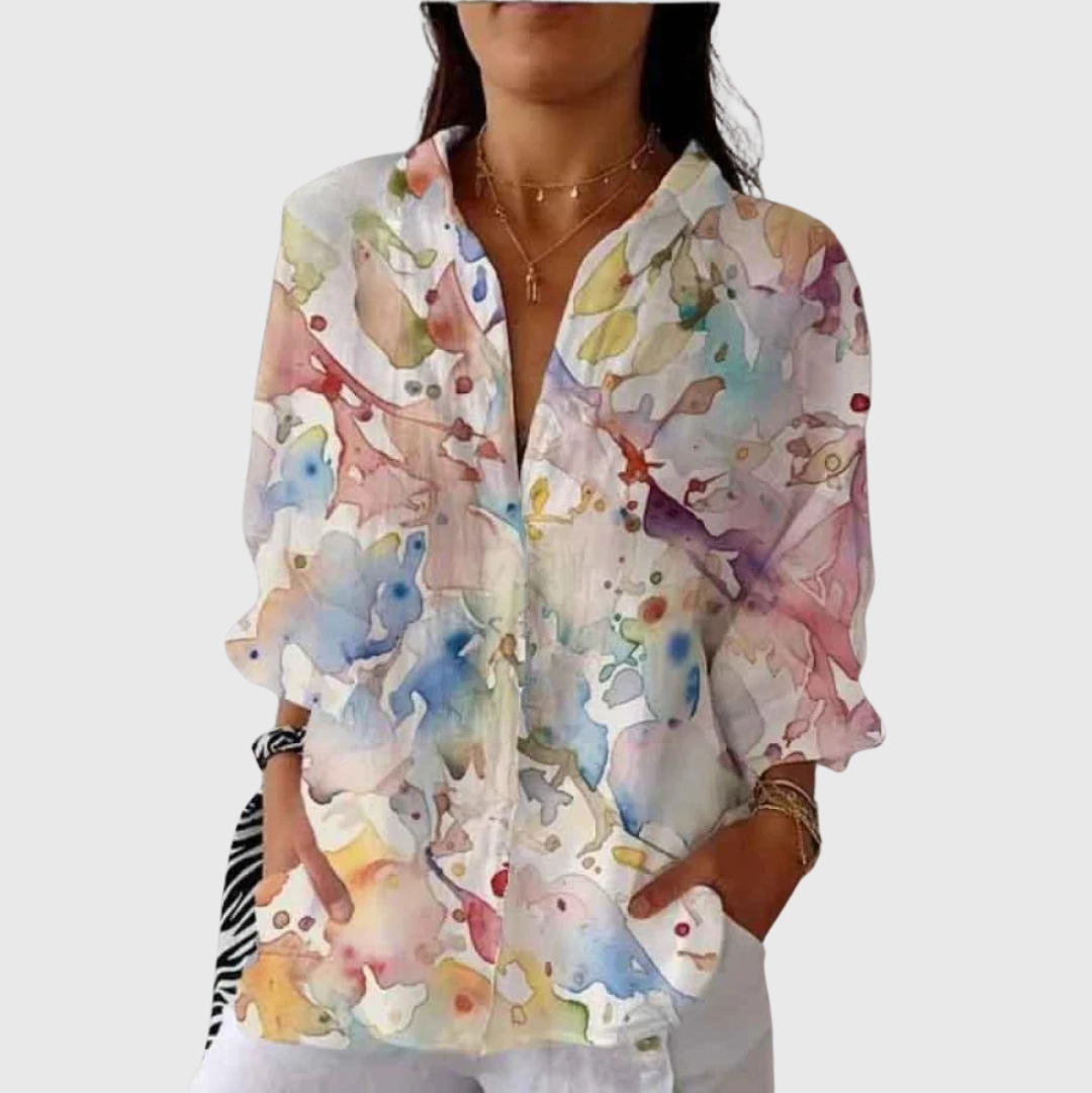 Anaïs | Blouse Légère à Motifs