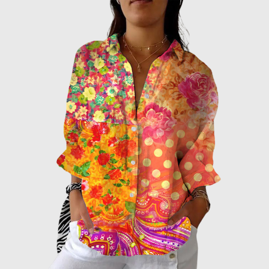 Herminie | Blouse à Motifs