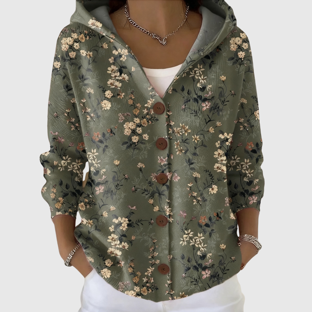 Sylviane | Cardigan à Capuche