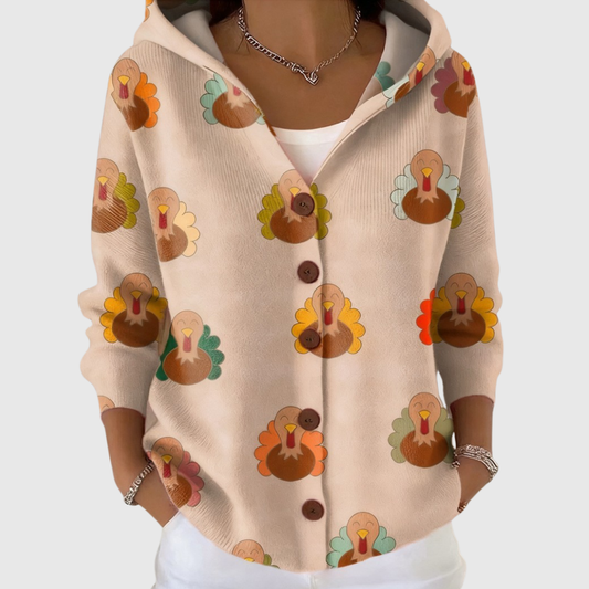 Hermine | Cardigan à Capuche